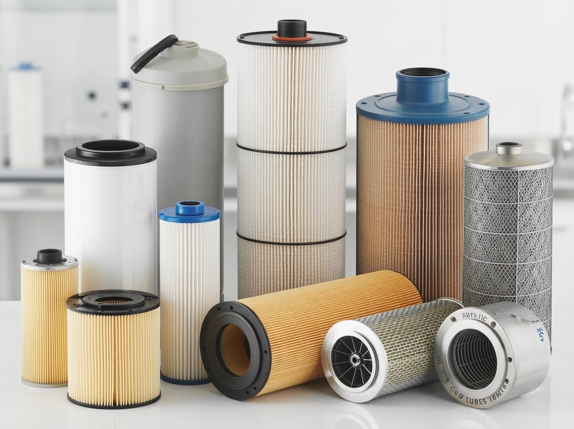 Cartuchos industriales de filtro de agua de alto flujo PP soplado membrana plisada y cartuchos de filtración de aire colector de polvo poliéster para plantas de proceso europeas suministrados por Alpco Industrial EU